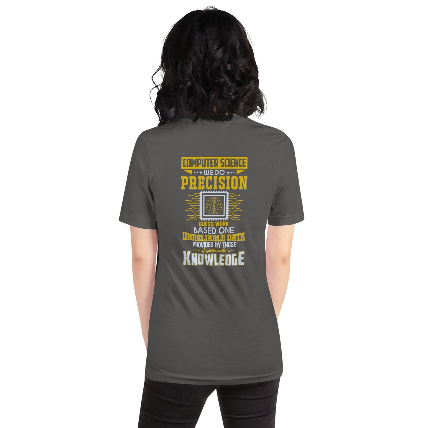 Computer Science: We do V1 - Unisex t-shirt ( Back Print ) by DarkByteGear