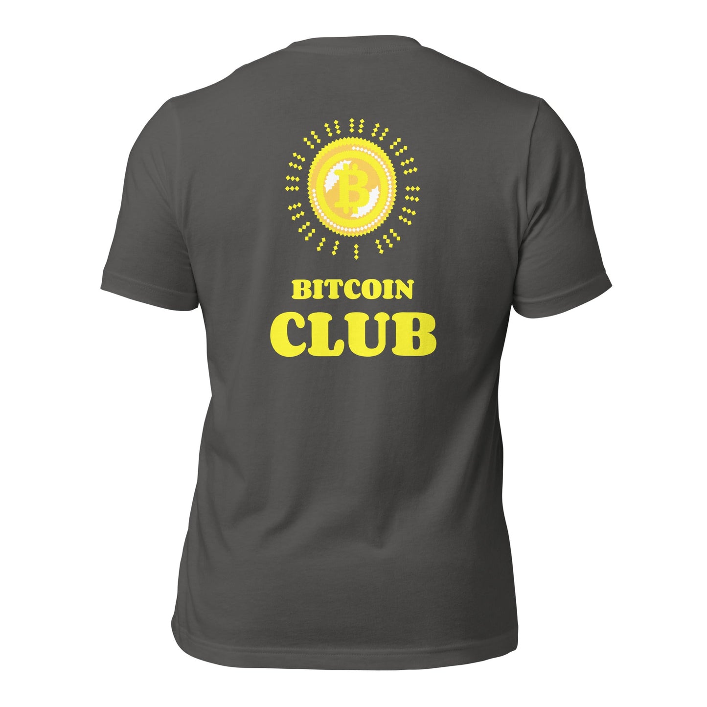 BITCOIN CLUB - Unisex t-shirt ( Back Print ) by DarkByteGear