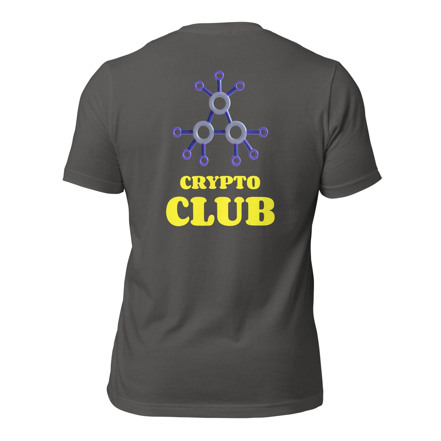 Crypto Club V1 - Unisex t-shirt ( Back Print ) by DarkByteGear