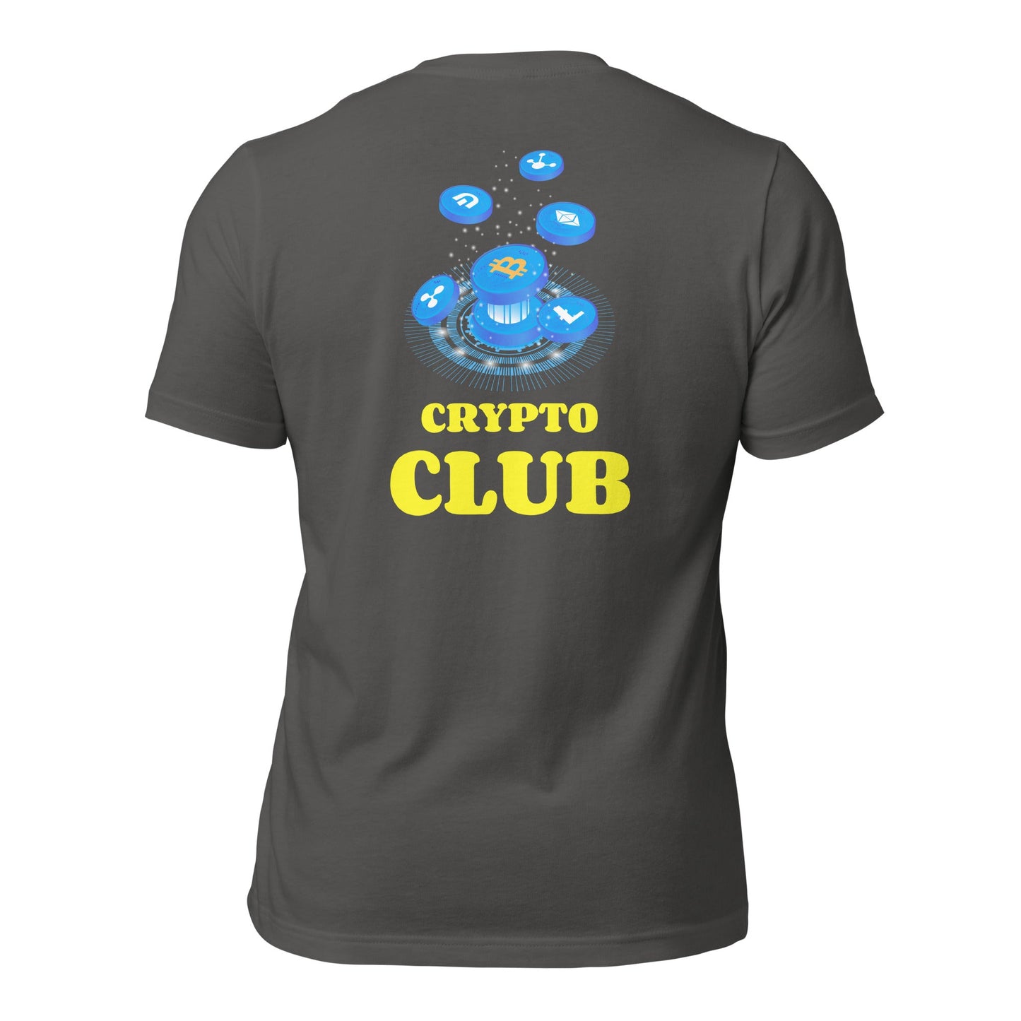 Crypto Club - Unisex t-shirt ( Back Print ) by DarkByteGear