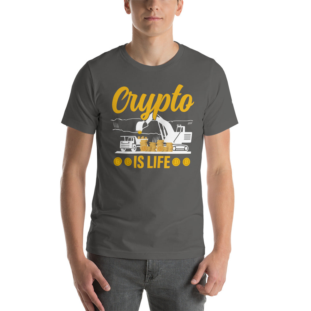 Crypto is Life - Unisex t-shirt by DarkByteGear