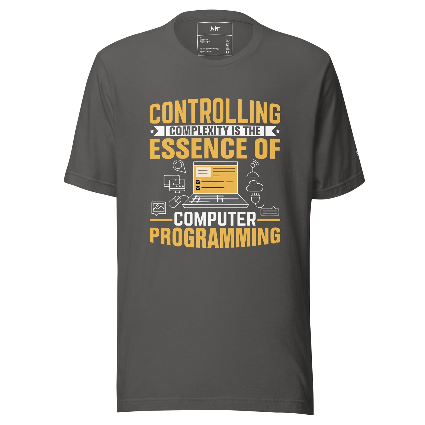 Controlling complexity is the Essence of Computer Programming Unisex t-shirt by DarkByteGear
