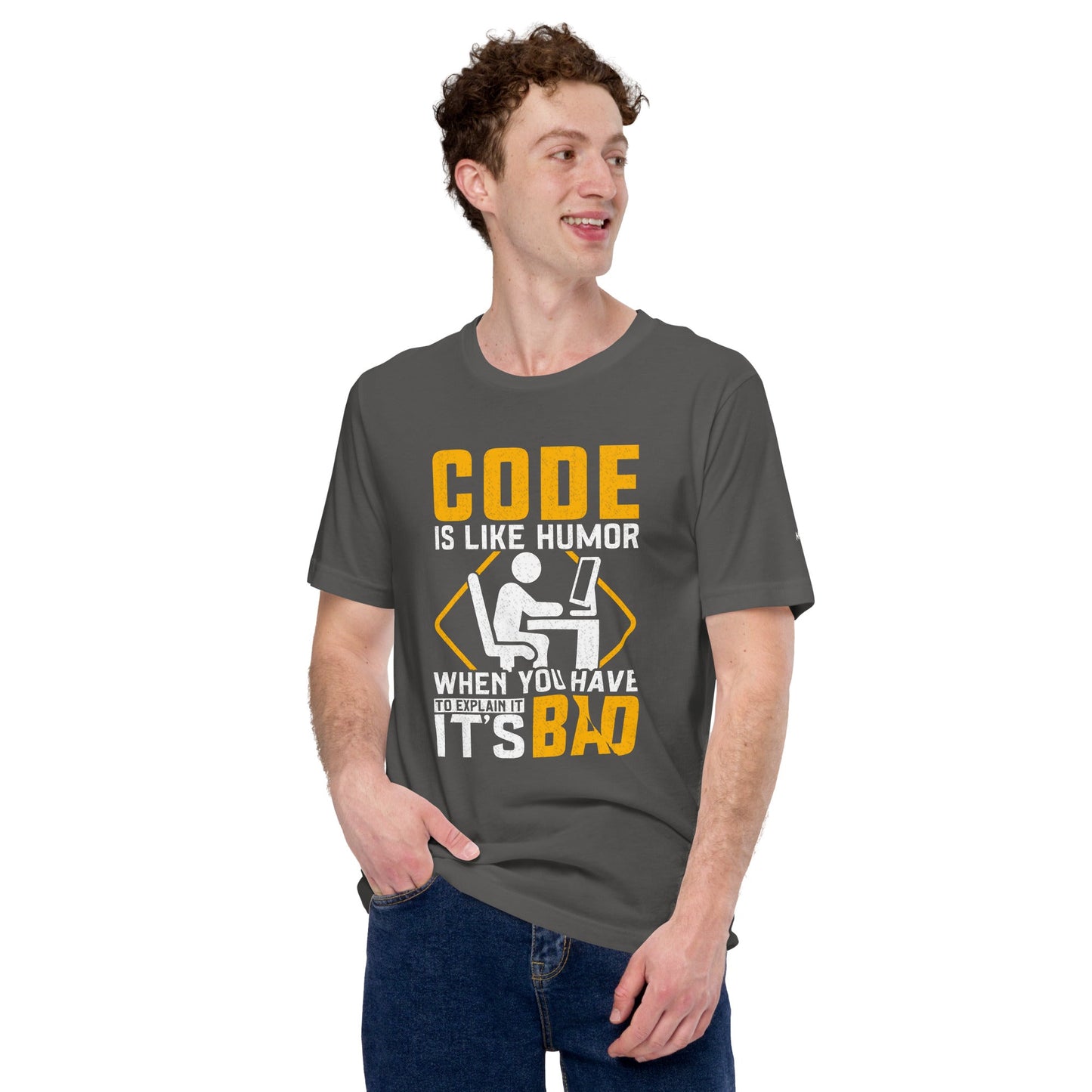 Code is like Humor - Unisex t-shirt by DarkByteGear