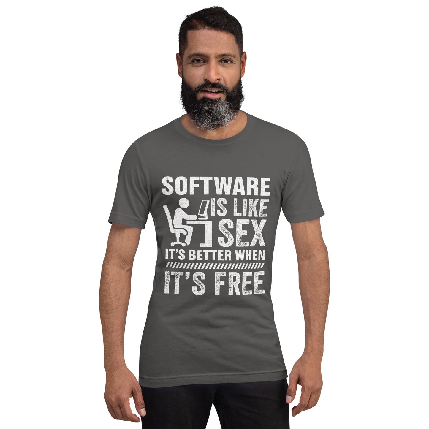 Software is like Sex - Unisex t-shirt by DarkByteGear