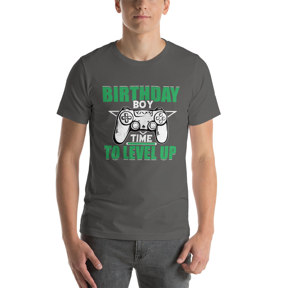 Birthday Boy Time to Level Up Unisex t-shirt by DarkByteGear