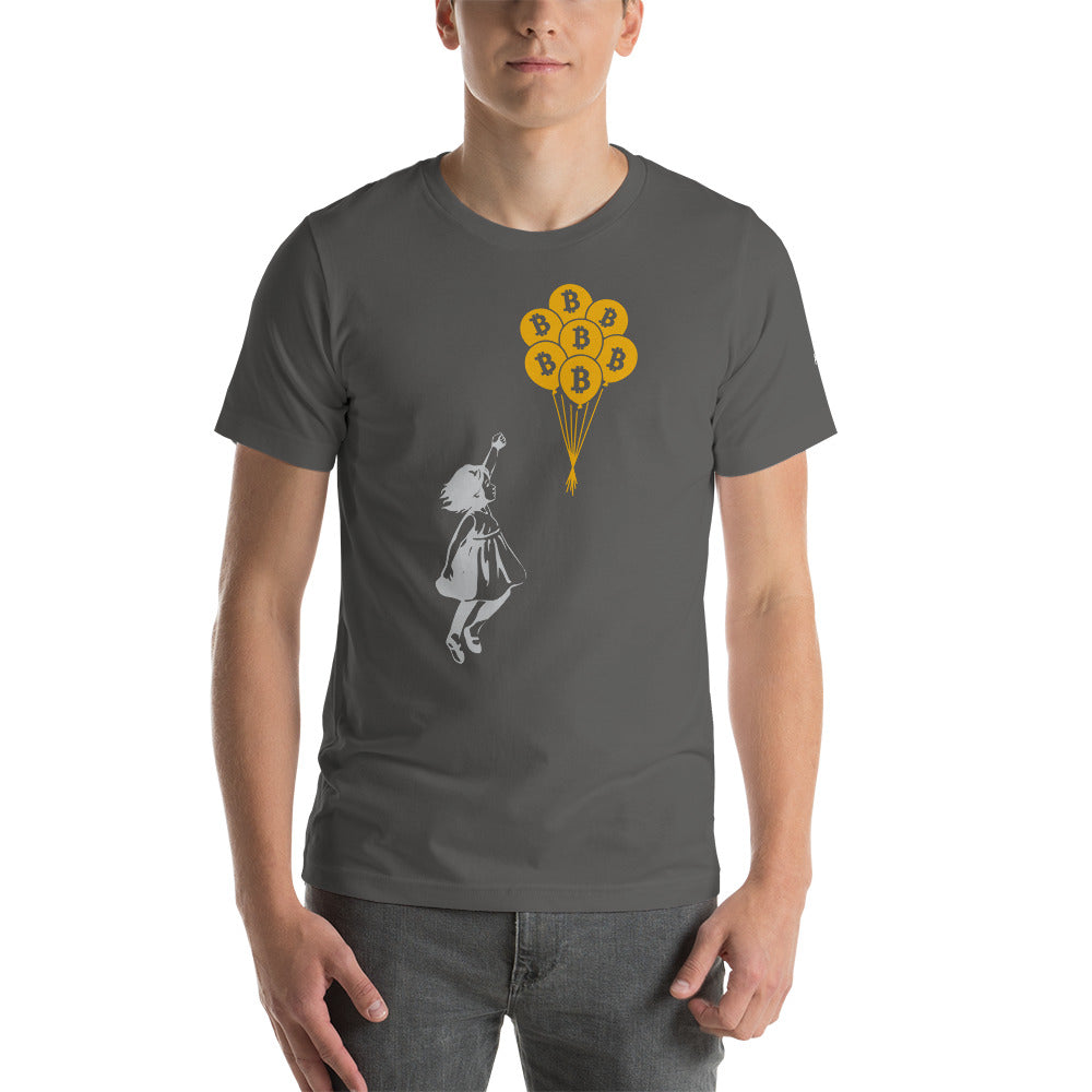 Bitcoin Little Girl Unisex t-shirt by DarkByteGear