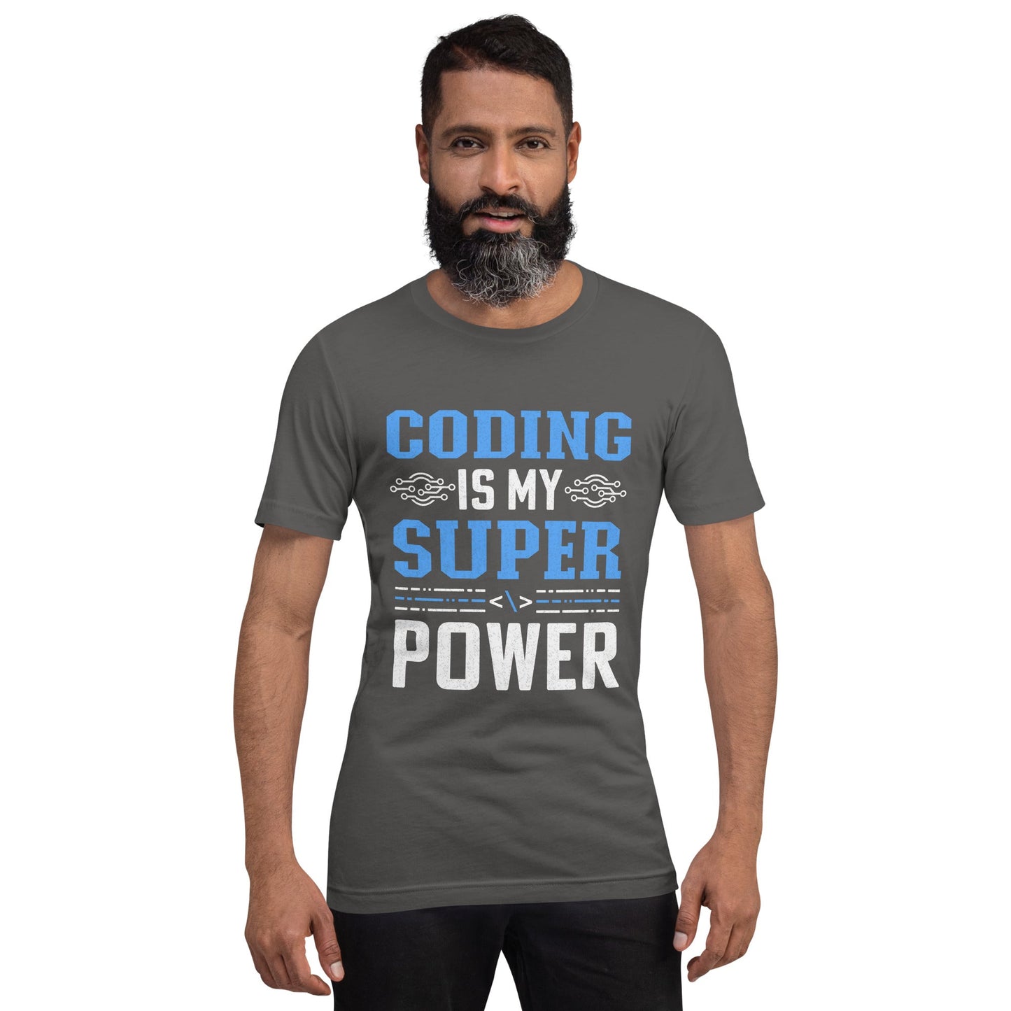 Coding is My Super Power - Unisex t-shirt by DarkByteGear