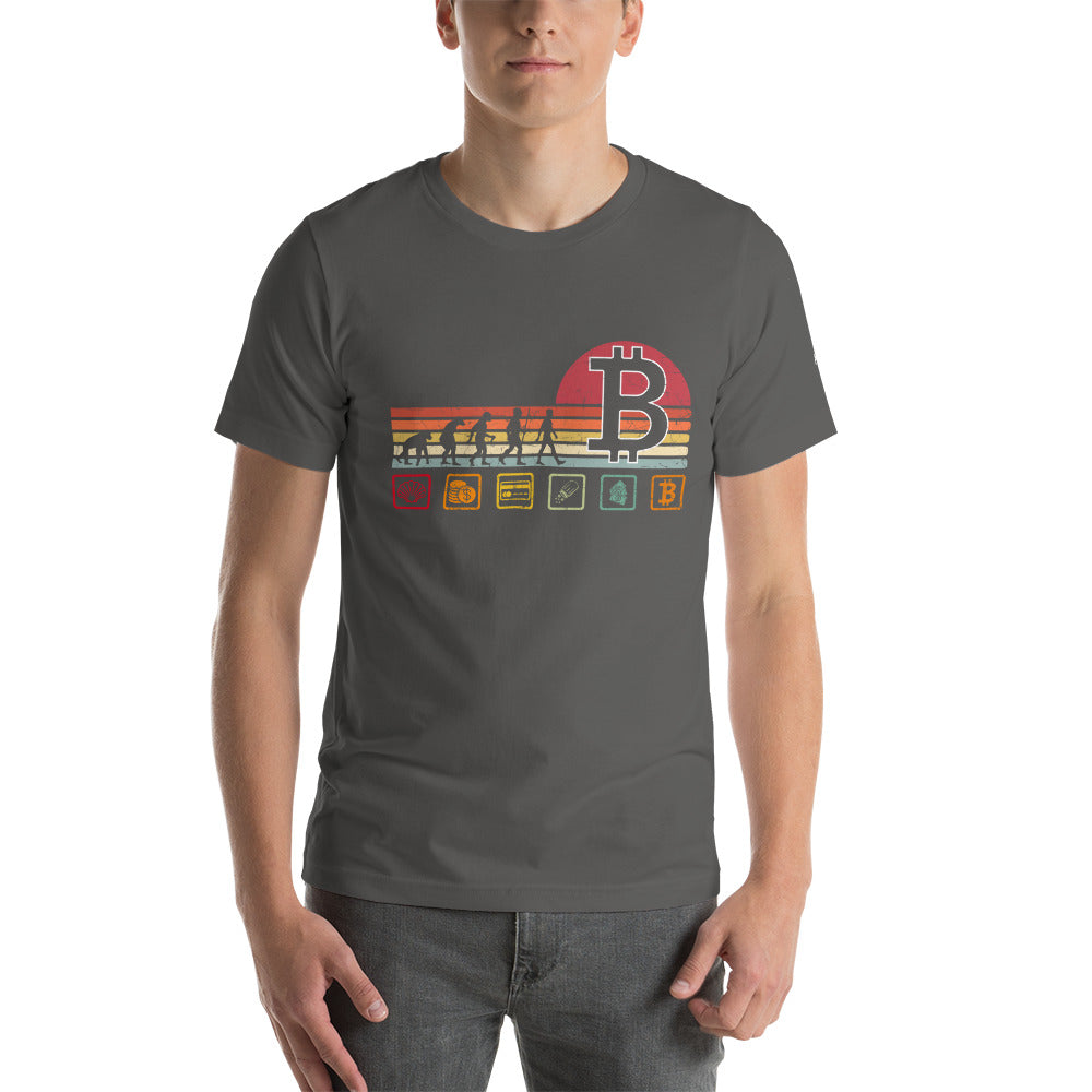 Bitcoin Evolution - Unisex t-shirt by DarkByteGear