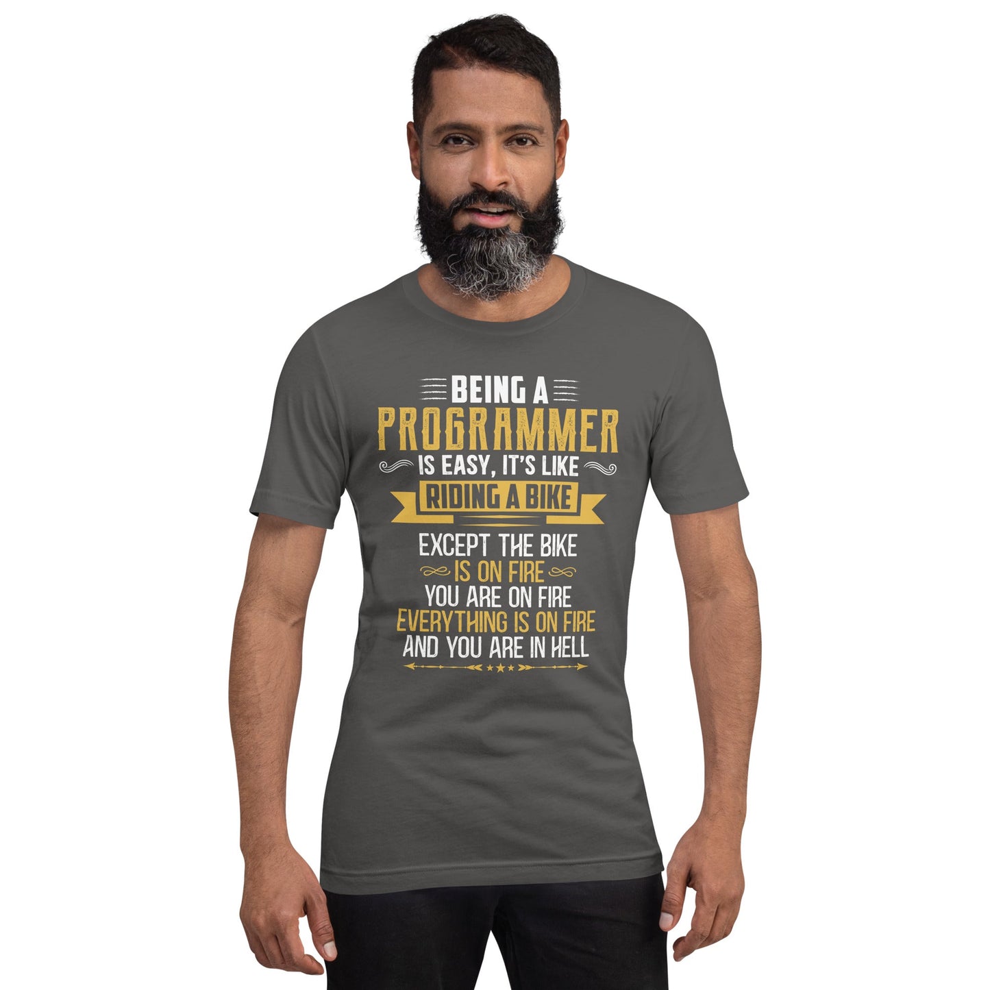 Being a Programmer is easy V2 - Unisex t-shirt by DarkByteGear