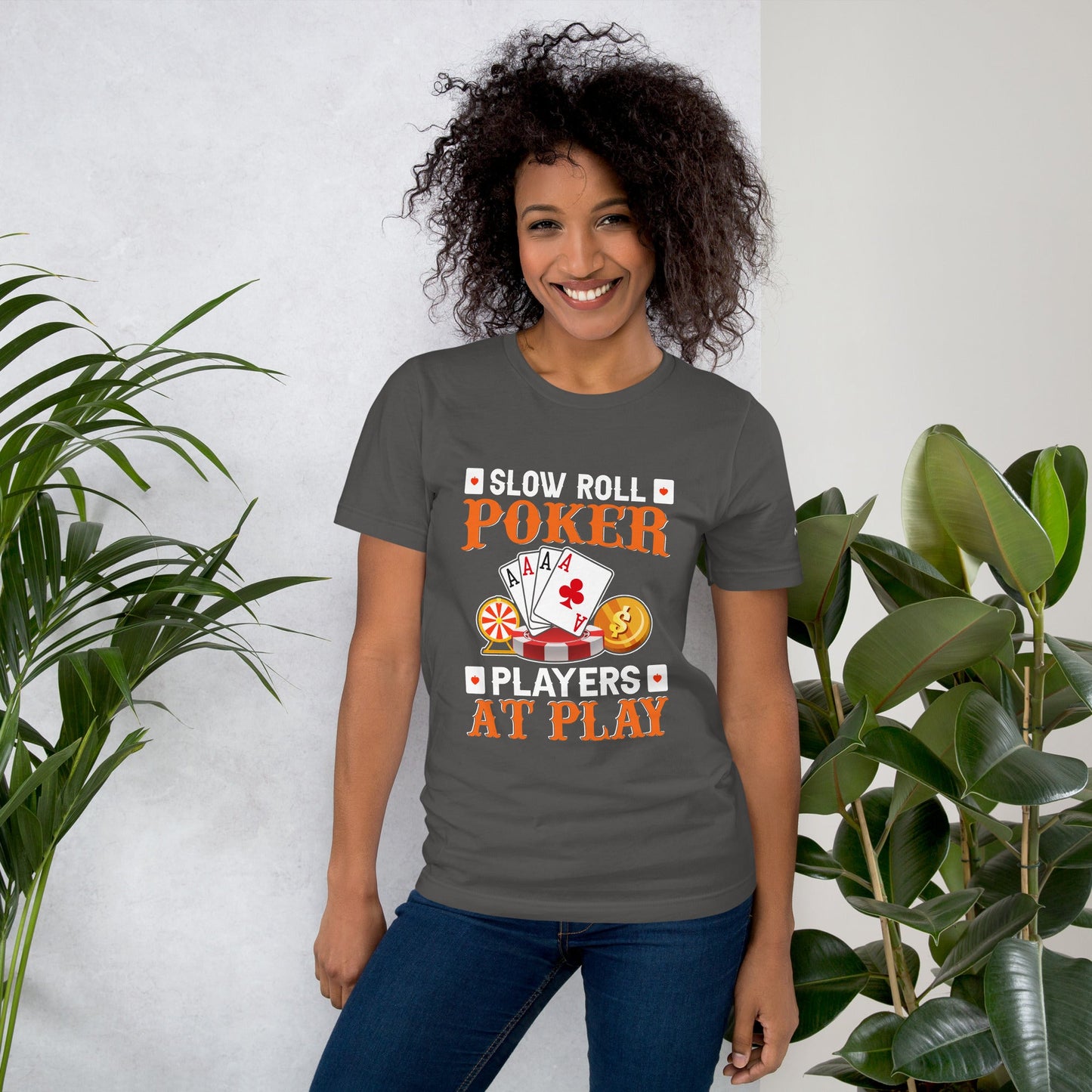 Slow Roll Poker; Players at Play - Unisex t-shirt by DarkByteGear