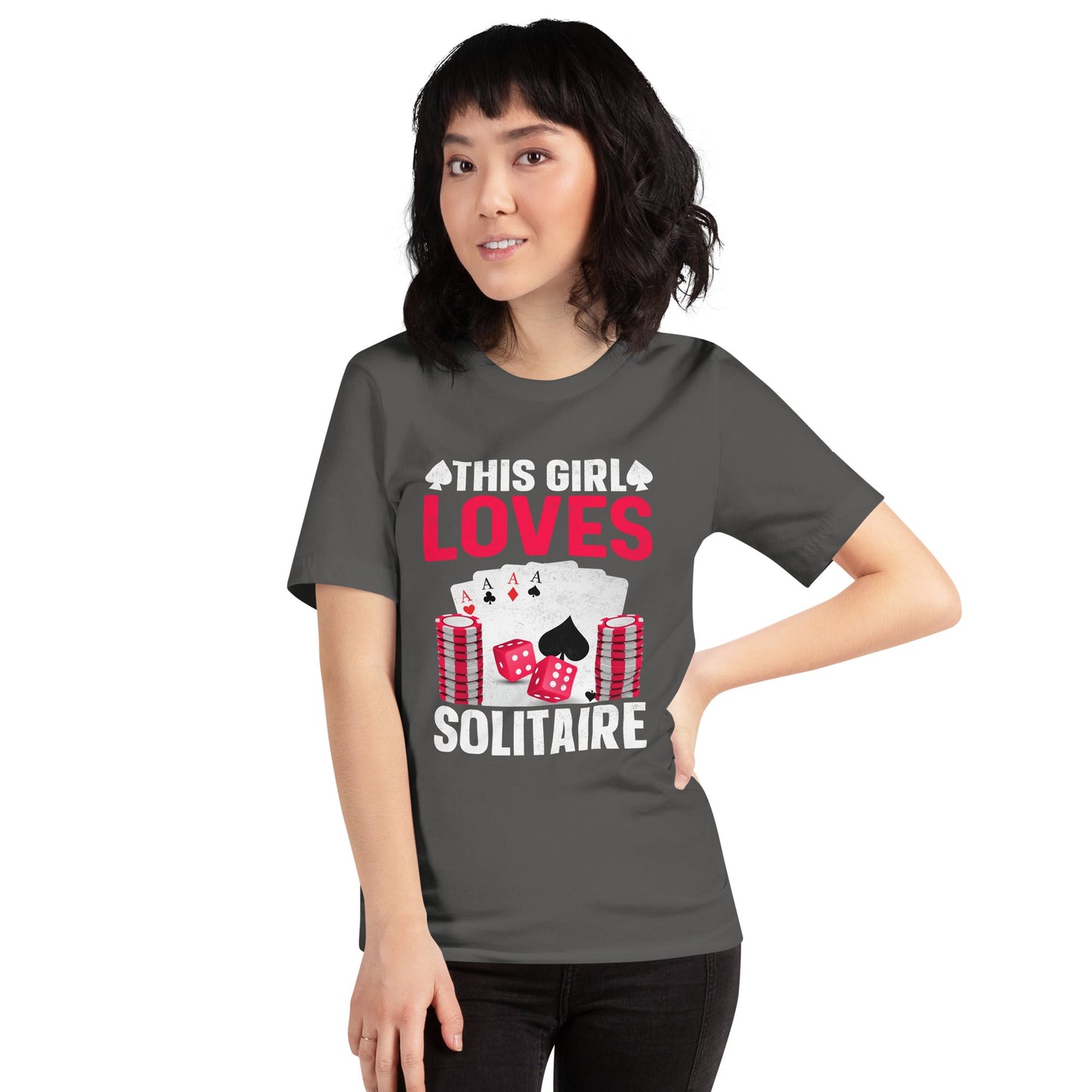 This Girl Loves Solitaire - Unisex t-shirt by DarkByteGear