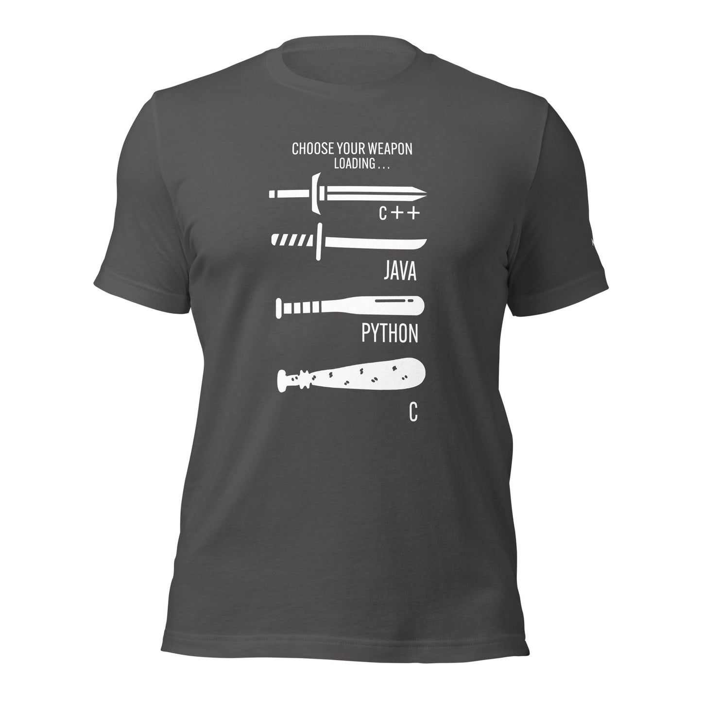 Choose your weapon v1 - Unisex t-shirt by DarkByteGear