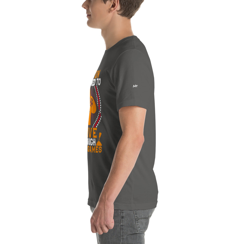 Caution! I learned to Drive Video Games Unisex t-shirt by DarkByteGear