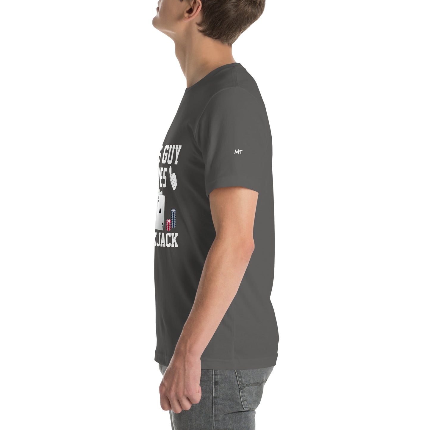 This Guy Loves Black Jack V1 - Unisex t-shirt by DarkByteGear