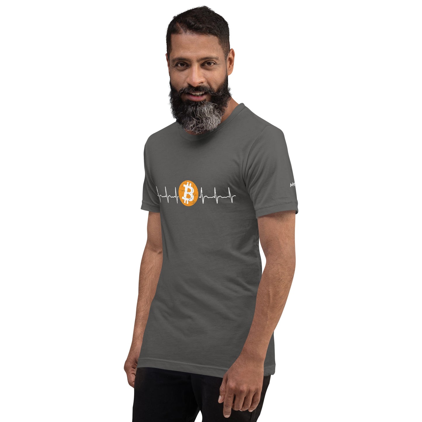 Bitcoin Heartbeat - Unisex t-shirt by DarkByteGear