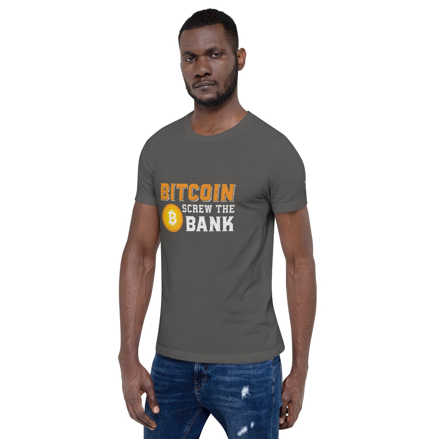 Bitcoin Screw the Bank - Unisex t-shirt by DarkByteGear