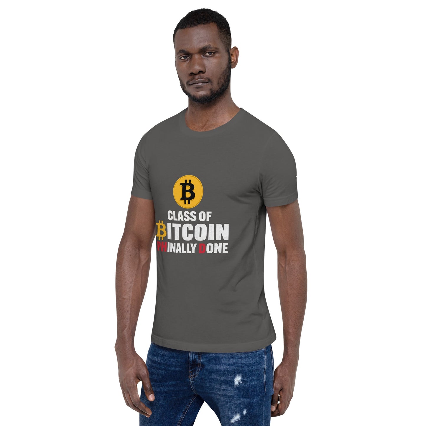 Class of Bitcoin Phinally done - Unisex t-shirt by DarkByteGear