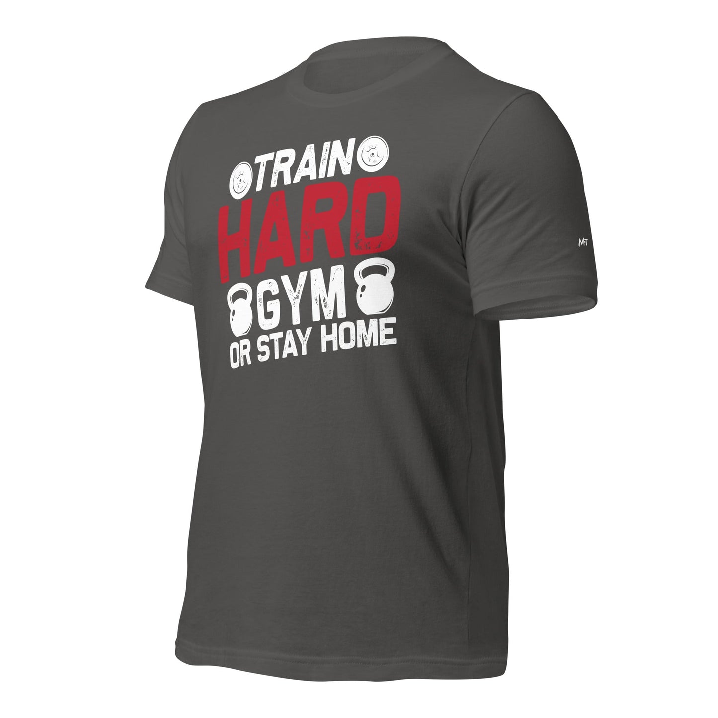 Train Hard - Unisex t-shirt (back print) by DarkByteGear