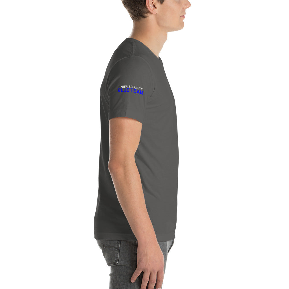 Cyber Security Blue team V4 - Short-sleeve unisex t-shirt (back print) by DarkByteGear