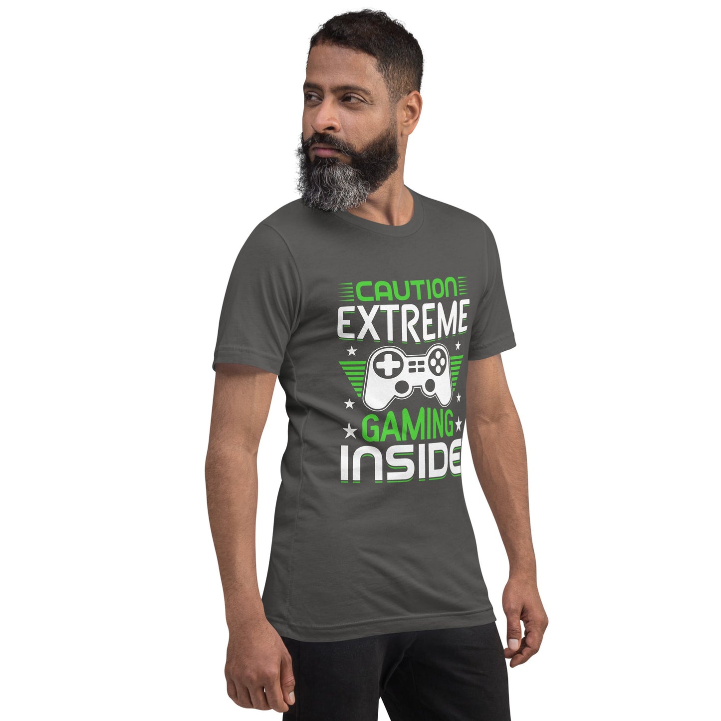 Caution extreme gaming inside - Unisex t-shirt by DarkByteGear