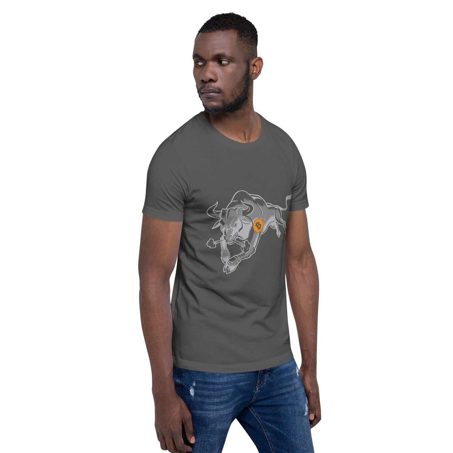 Strong Bitcoin Bull Unisex t-shirt by DarkByteGear