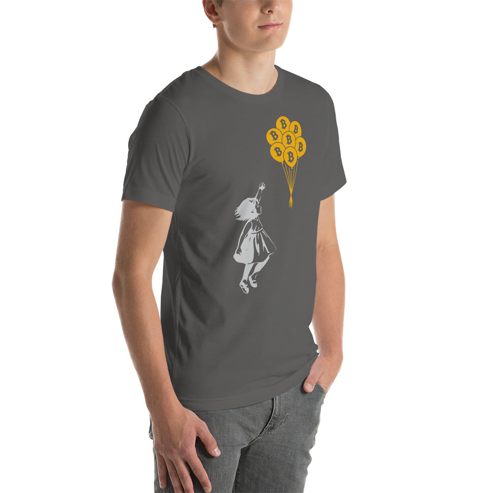 Bitcoin Little Girl Unisex t-shirt by DarkByteGear