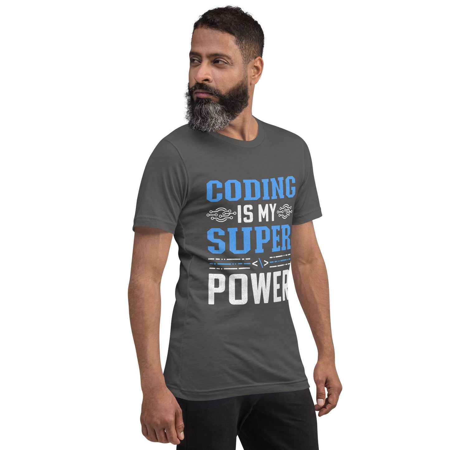 Coding is My Super Power - Unisex t-shirt by DarkByteGear