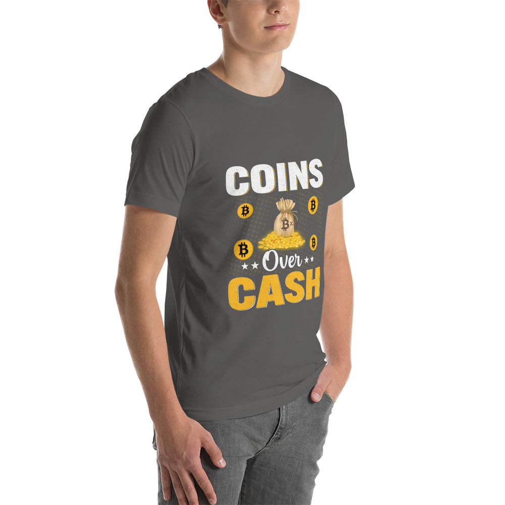 Coins over Cash - Unisex t-shirt by DarkByteGear