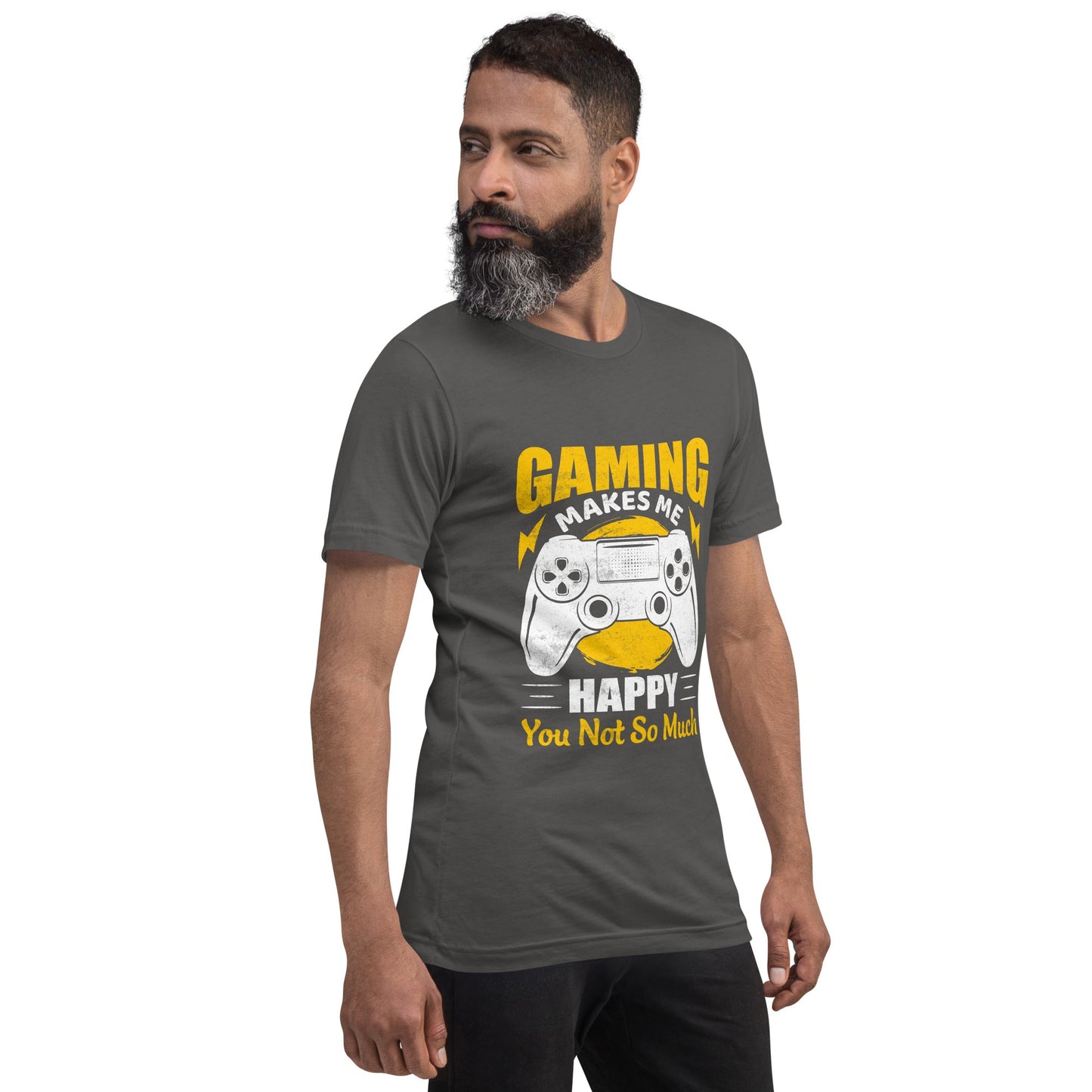 Gaming Makes me Happy (MAHFUZ) - Unisex t-shirt by DarkByteGear