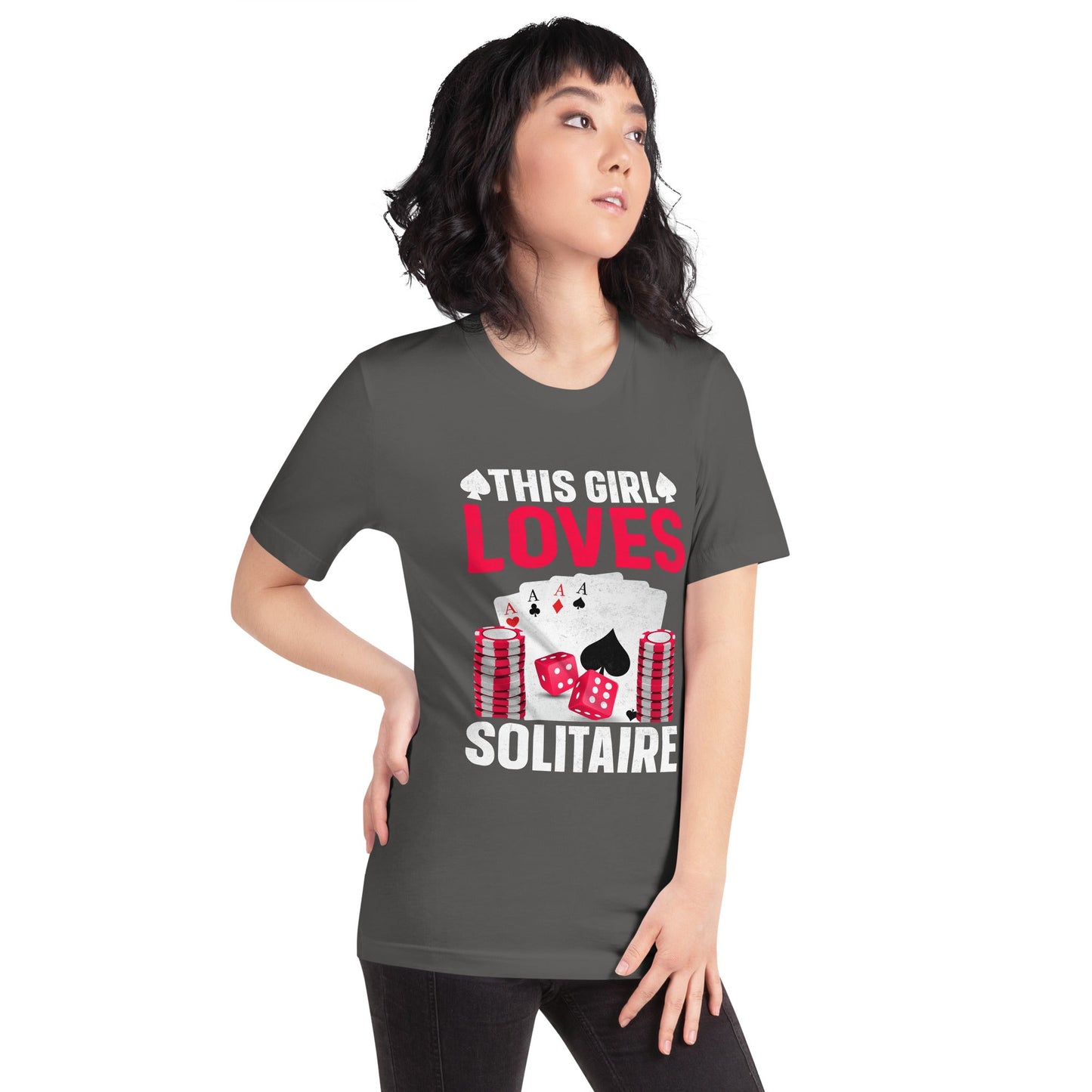 This Girl Loves Solitaire - Unisex t-shirt by DarkByteGear
