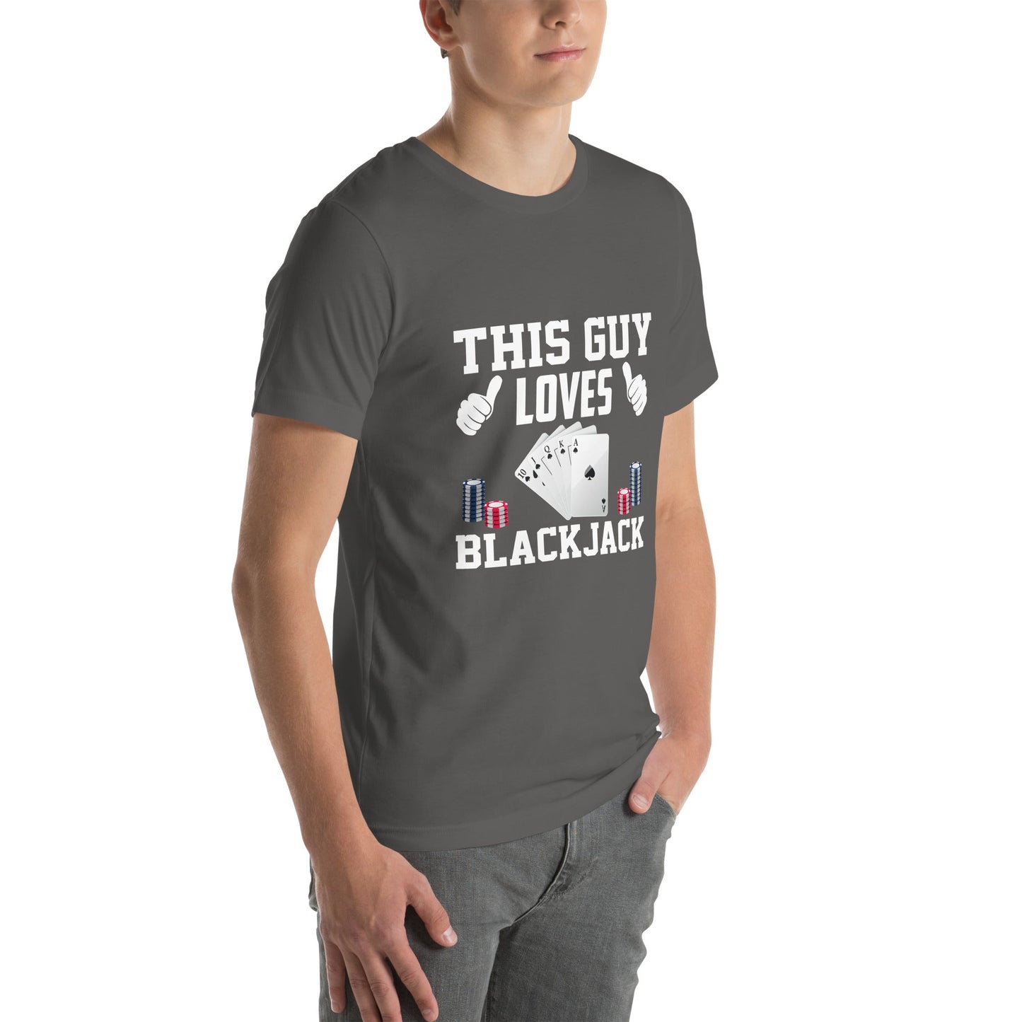 This Guy Loves Black Jack V1 - Unisex t-shirt by DarkByteGear