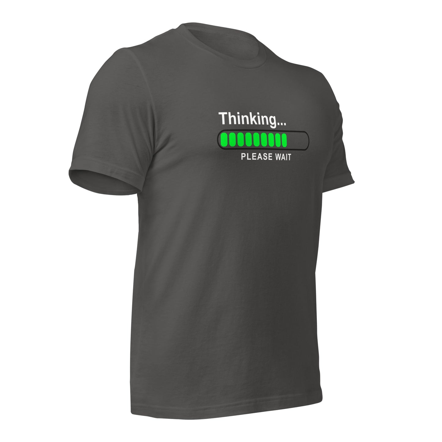 Thinking please wait - Unisex t-shirt by DarkByteGear