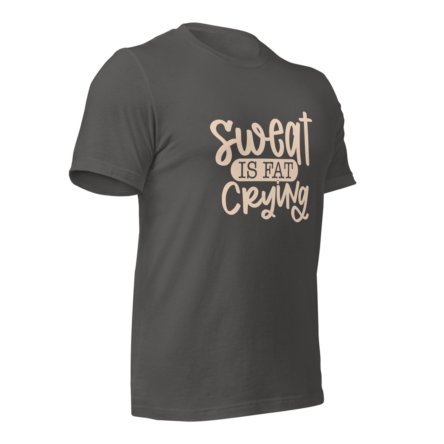 Sweat is fat crying - Unisex t-shirt by DarkByteGear