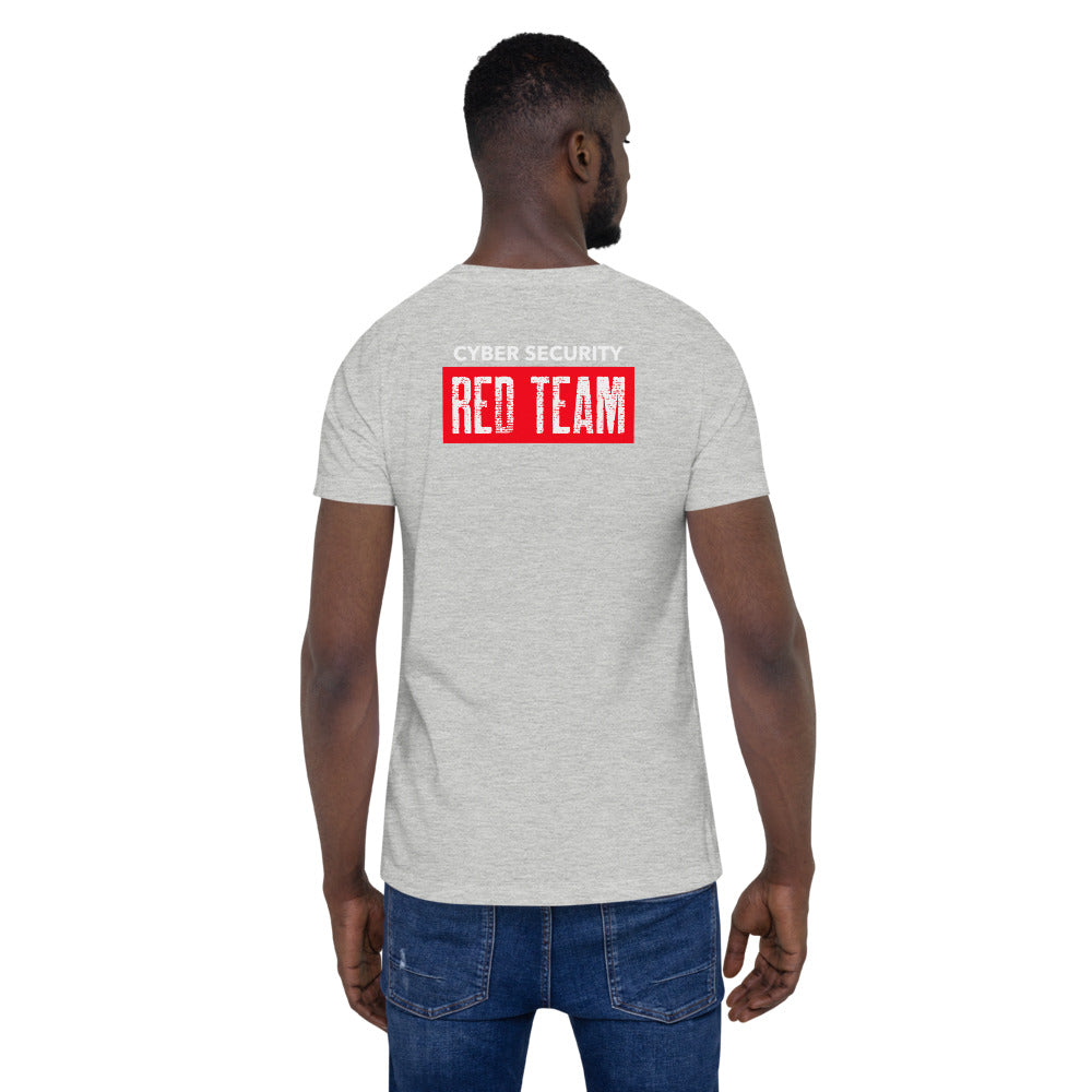 Cyber Security Red Team V1 - Short-Sleeve Unisex T-Shirt (back print) by DarkByteGear