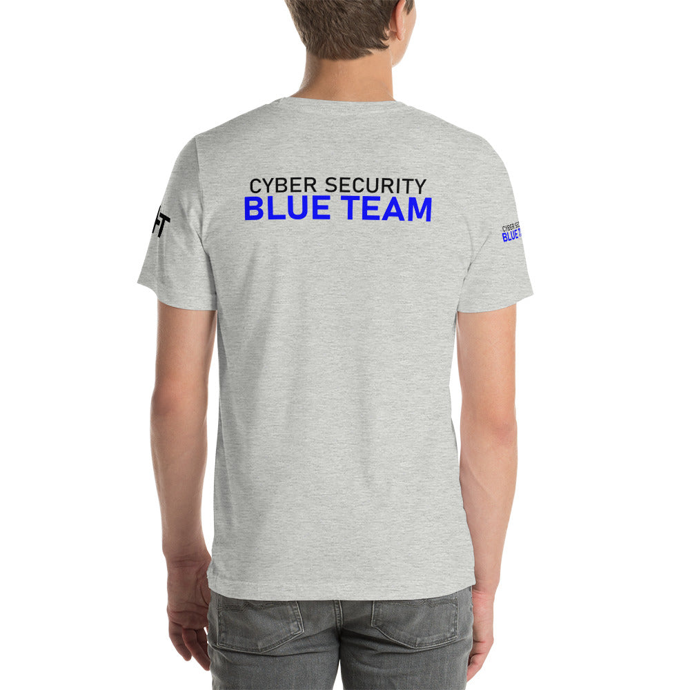 Cyber Security Blue team V4 - Short-sleeve unisex t-shirt (back print) by DarkByteGear