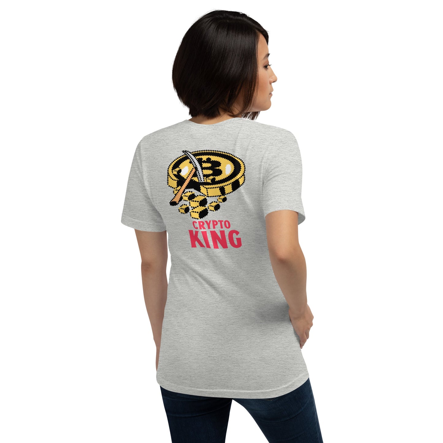 Crypto King - Unisex t-shirt (back print) by DarkByteGear
