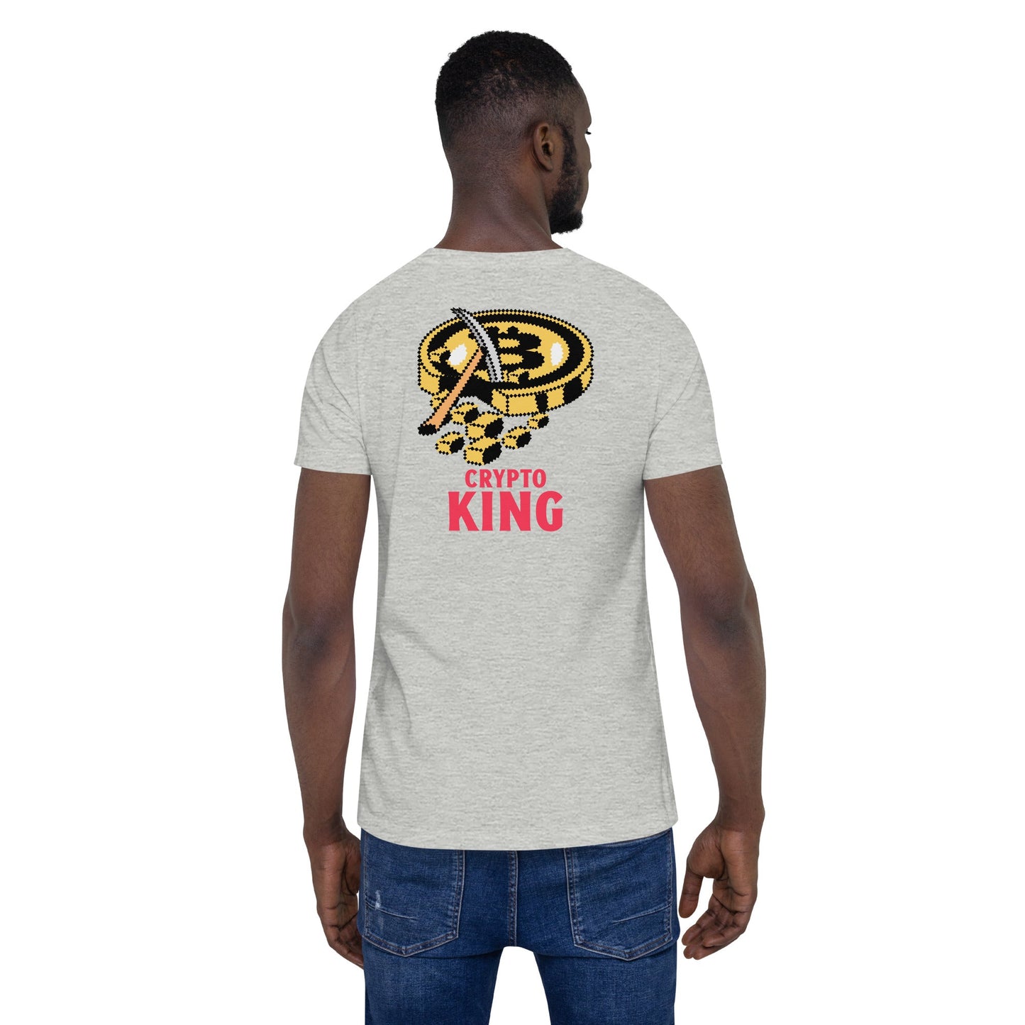 Crypto King - Unisex t-shirt (back print) by DarkByteGear
