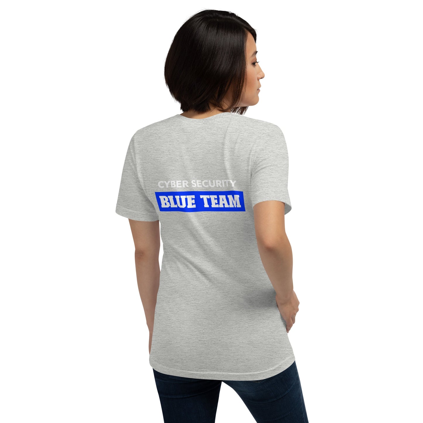 Cyber Security Blue Team V10 - Unisex t-shirt ( Back Print ) by DarkByteGear