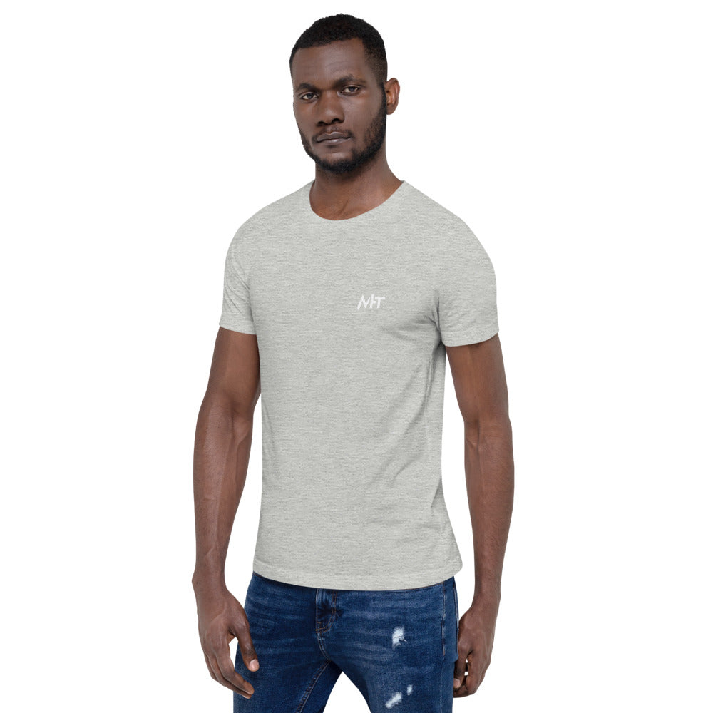 Before you bother me - Short-Sleeve Unisex T-Shirt (back print) by DarkByteGear