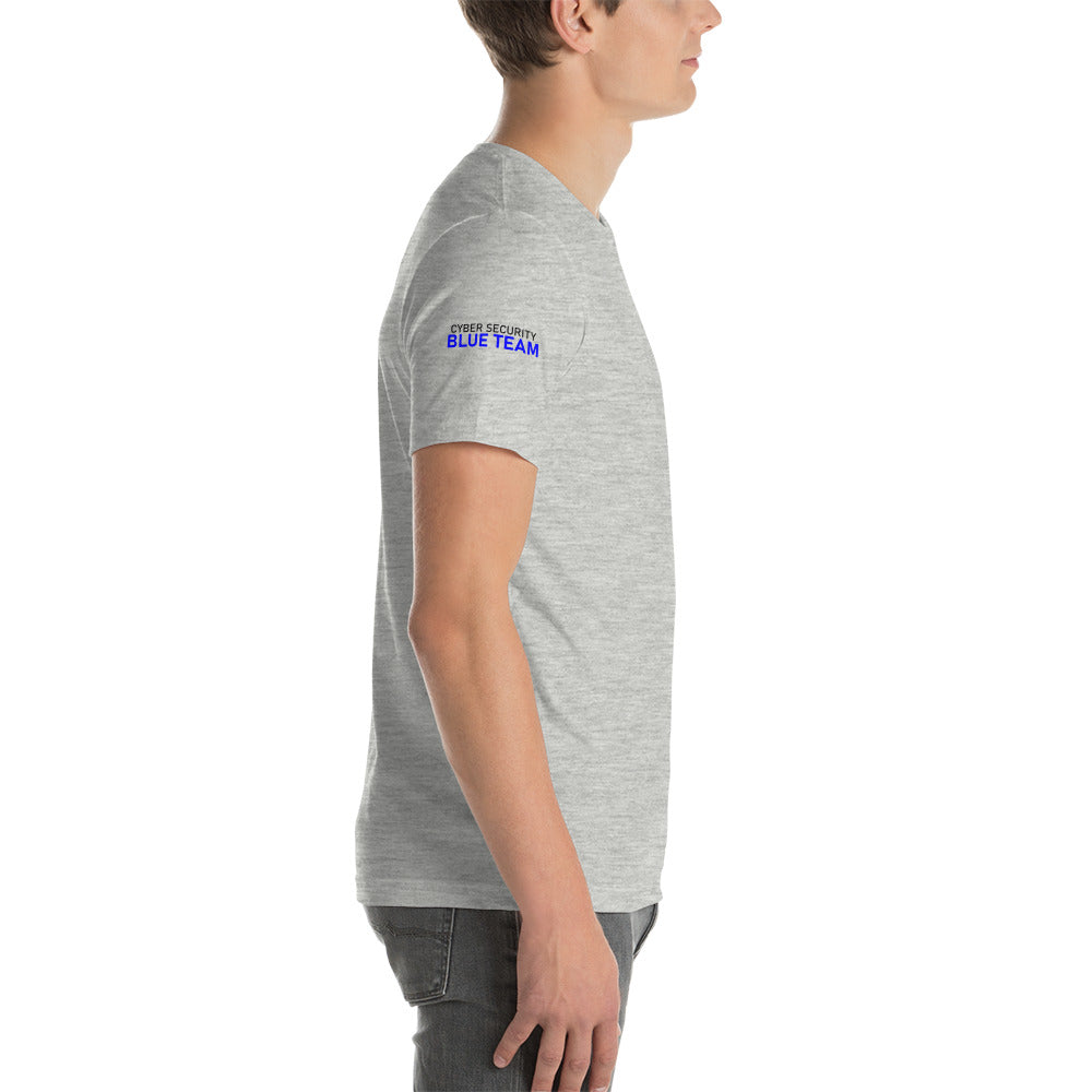 Cyber Security Blue team V4 - Short-sleeve unisex t-shirt (back print) by DarkByteGear