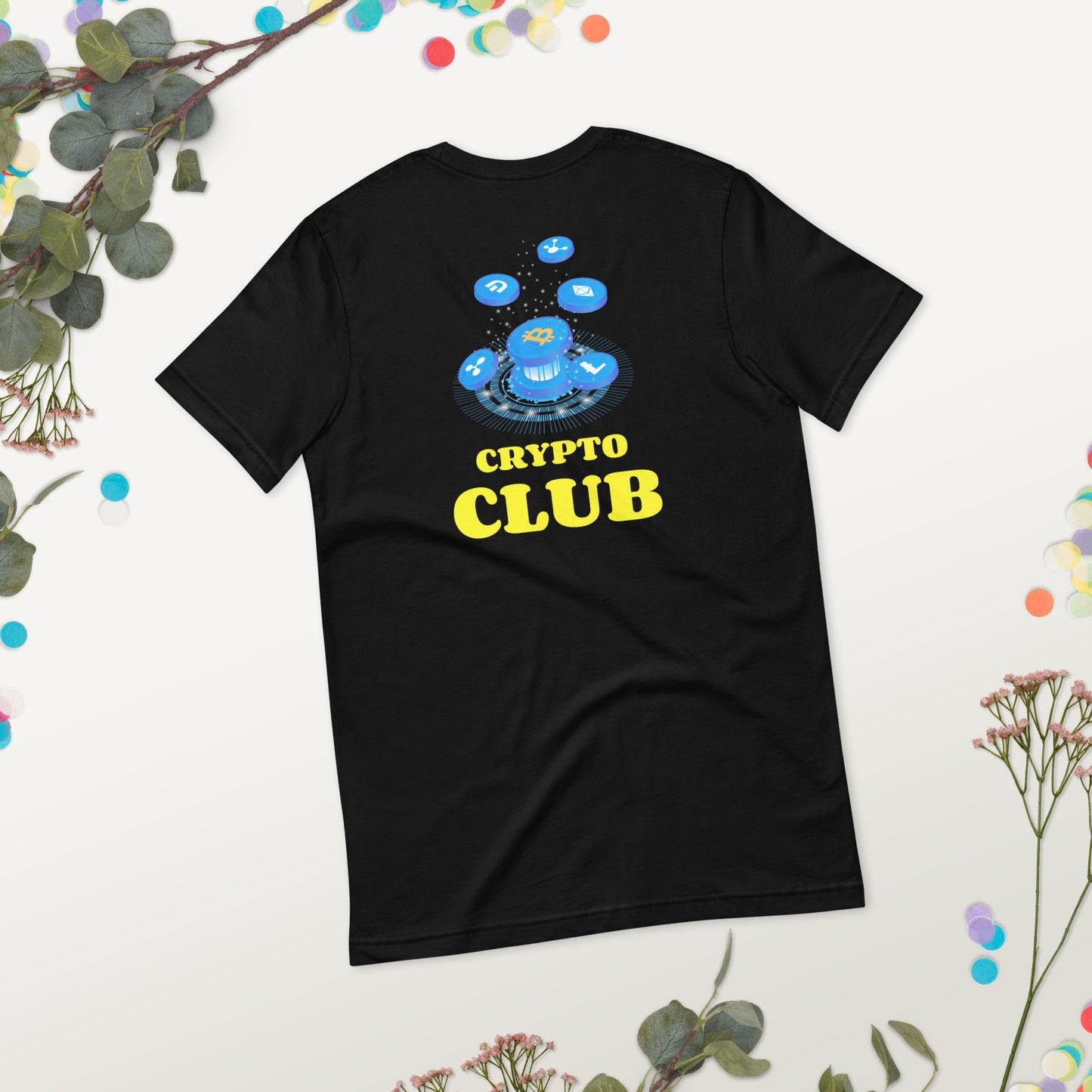 Crypto Club - Unisex t-shirt ( Back Print ) by DarkByteGear