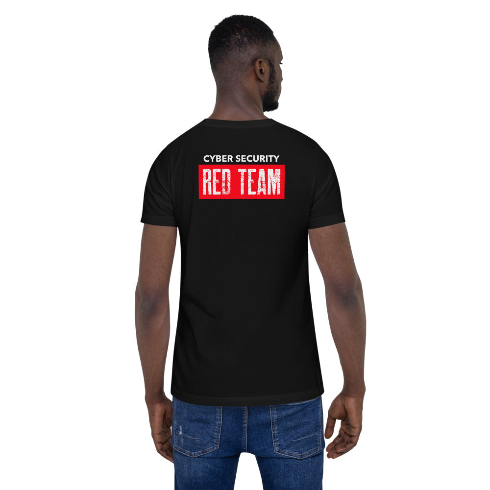 Cyber Security Red Team V1 - Short-Sleeve Unisex T-Shirt (back print) by DarkByteGear