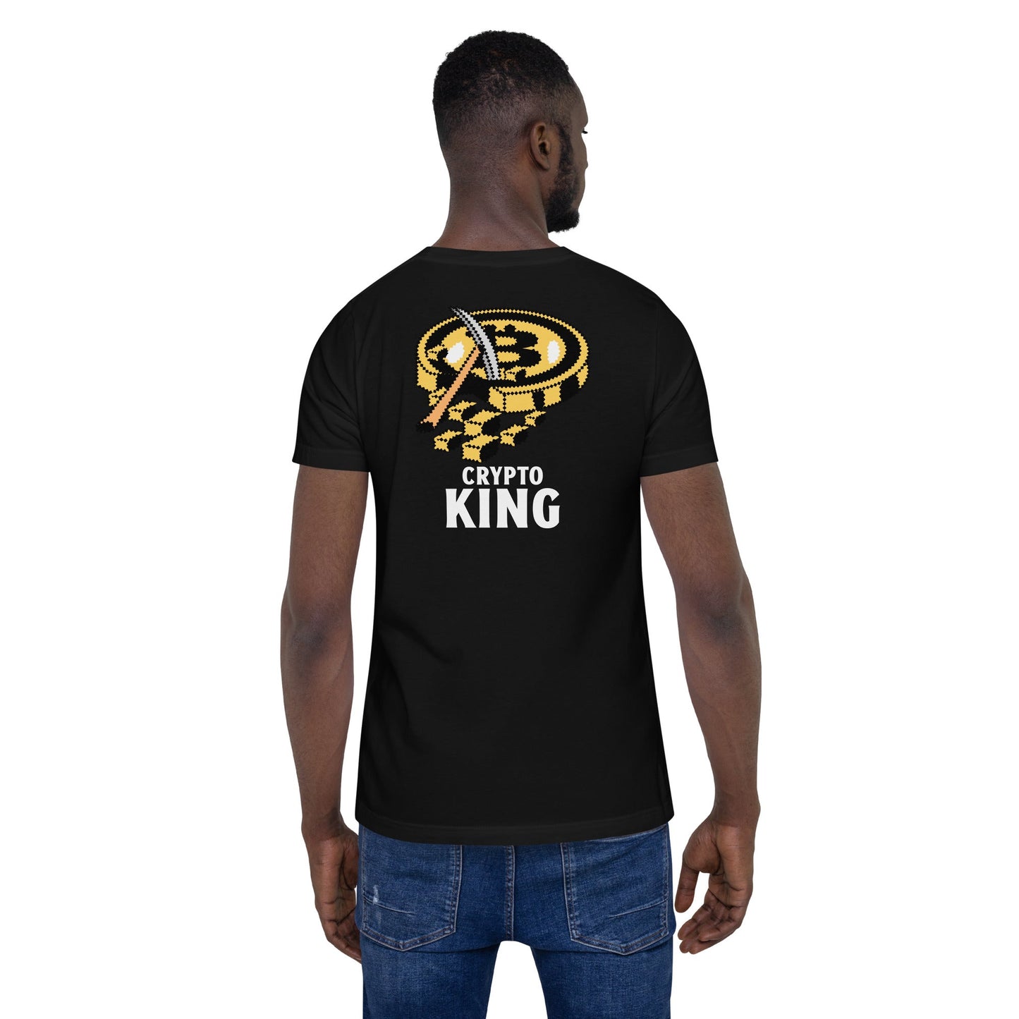 Crypto King - Unisex t-shirt (back print) by DarkByteGear