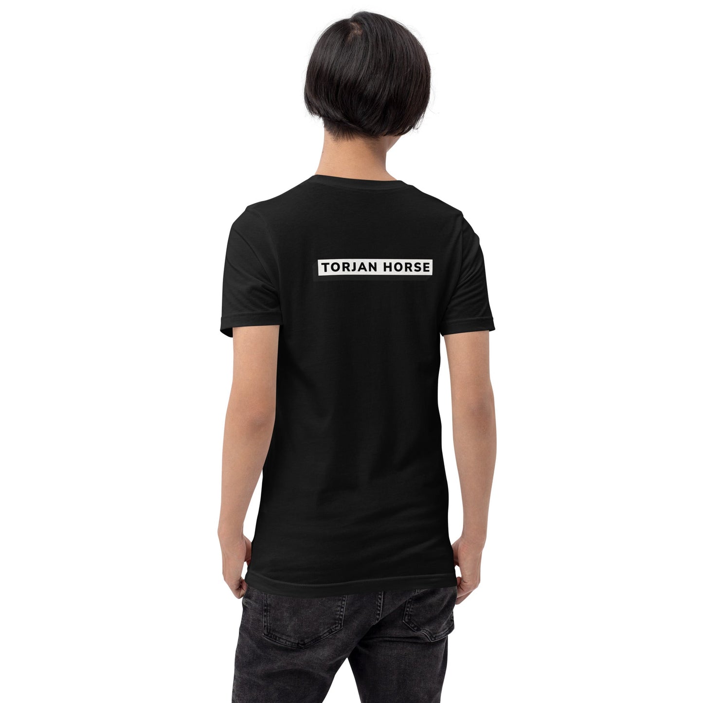 Trojan Horse - Unisex t-shirt (back print) by DarkByteGear