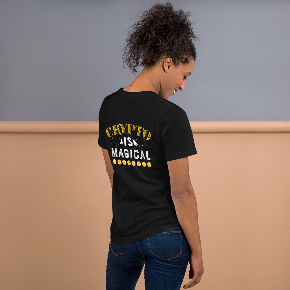 Crypto is Magical Unisex t-shirt ( Back Print ) by DarkByteGear