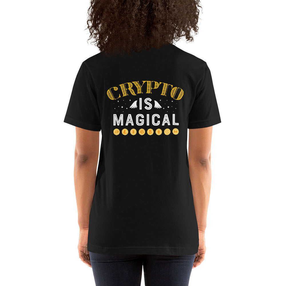 Crypto is Magical Unisex t-shirt ( Back Print ) by DarkByteGear