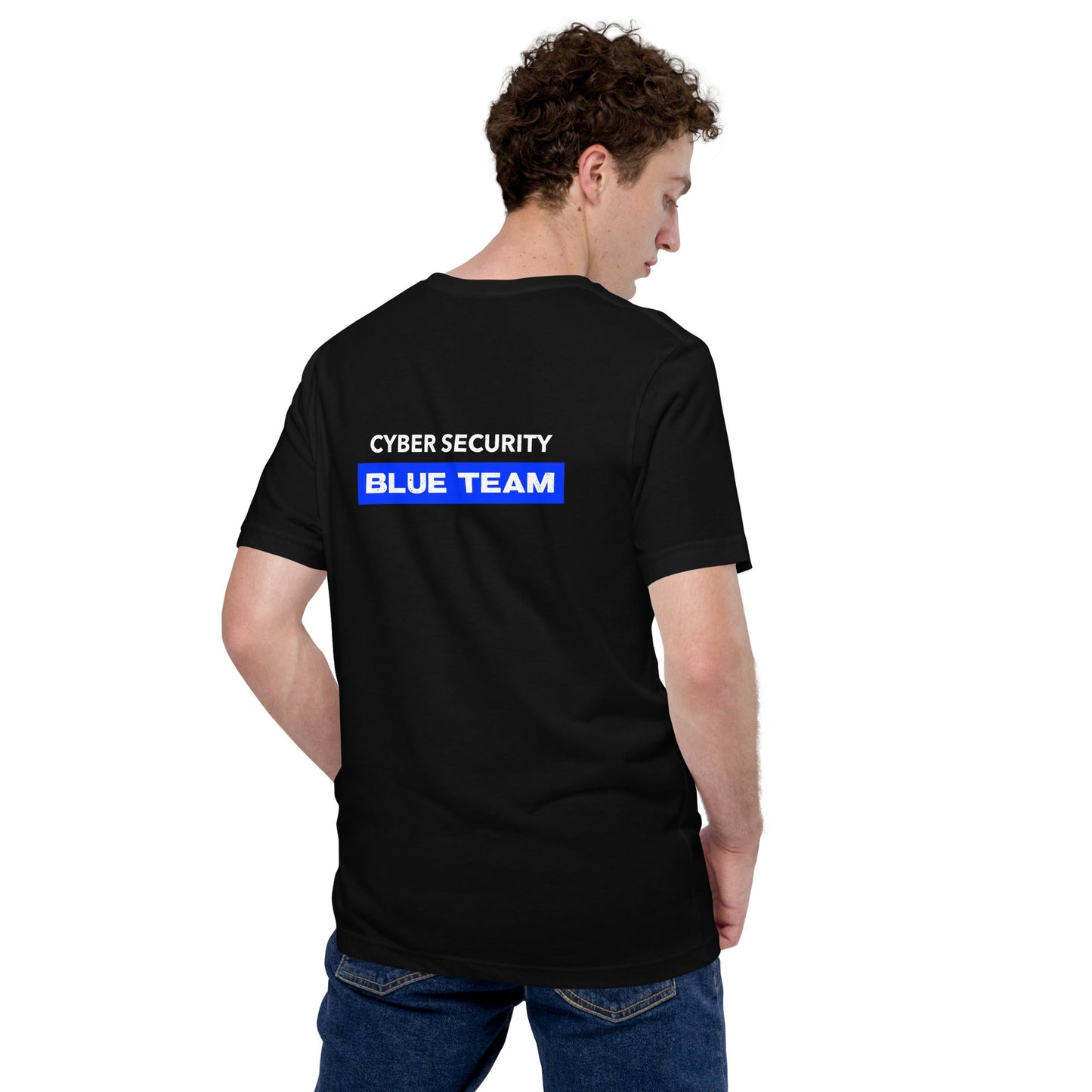 Cyber Security Blue Team V9 - Unisex t-shirt ( Back Print ) by DarkByteGear