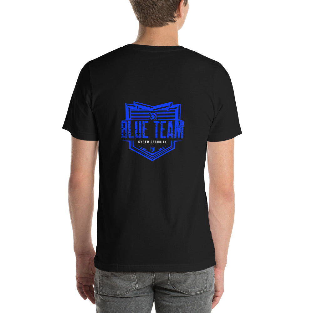 Cyber Security Blue Team V13 - Unisex t-shirt ( Back Print ) by DarkByteGear
