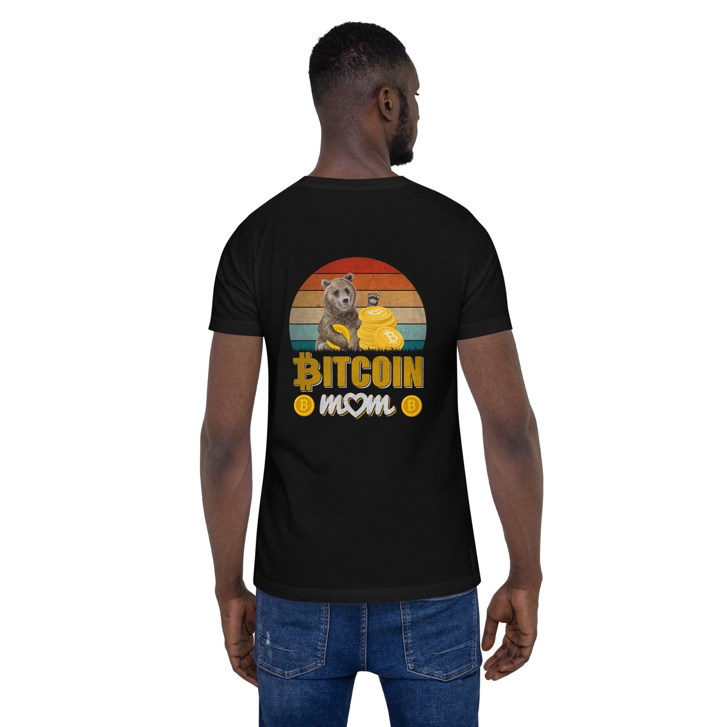Bitcoin Mom -Unisex t-shirt ( Back Print ) by DarkByteGear