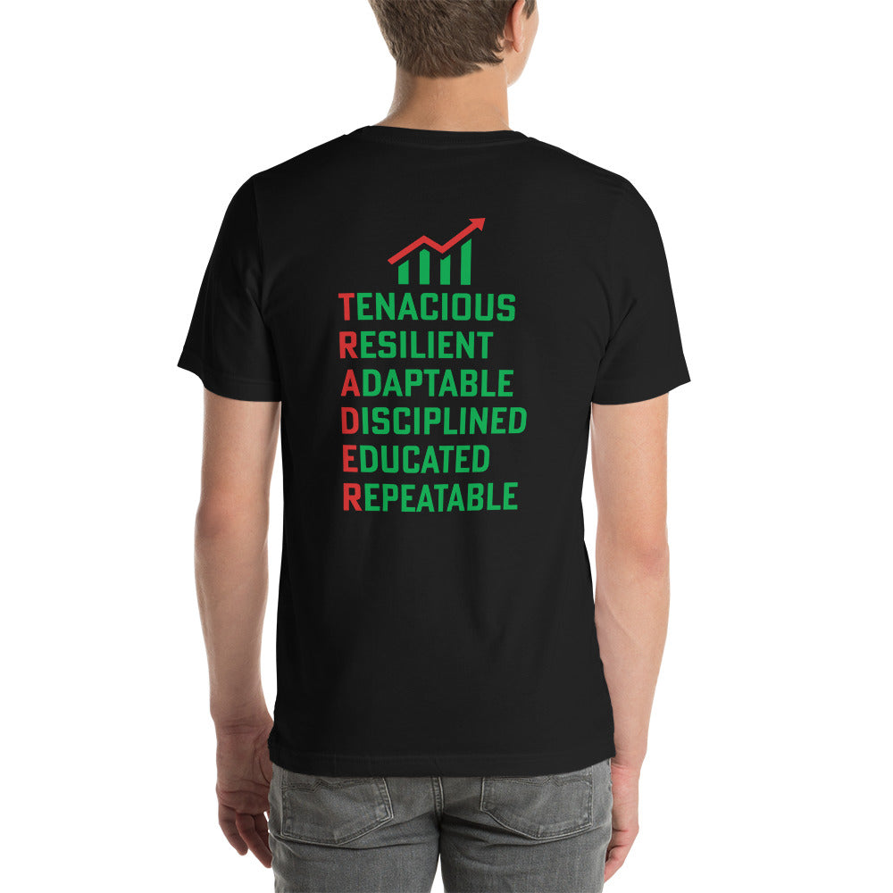 Trader Def: - Unisex t-shirt ( Back Print ) by DarkByteGear